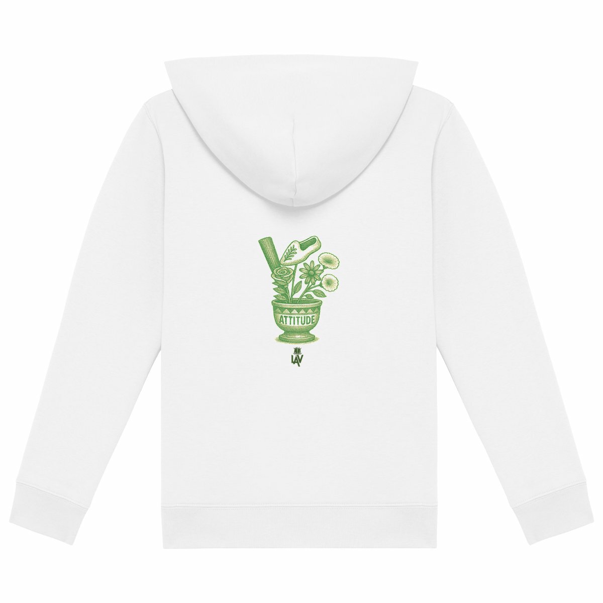 HOODIE BIO VASE - dos_blanc