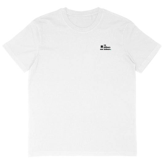 T-Shirt Oversize Blanc Slogan